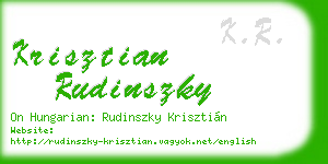 krisztian rudinszky business card